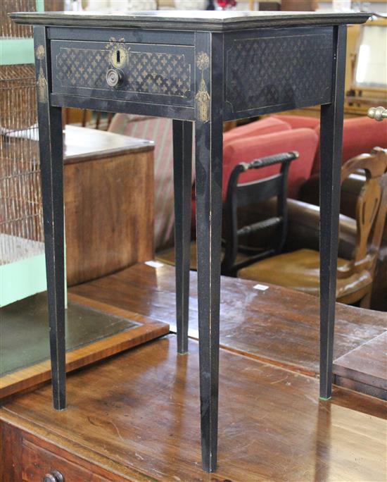 Lacquered side table